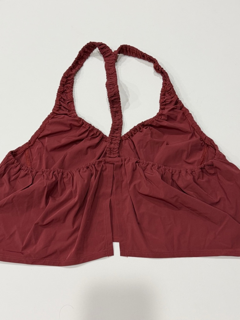 FP Movement by Free People Flowy Back Slit Bra Burgundy Red - Picture 5 of 6